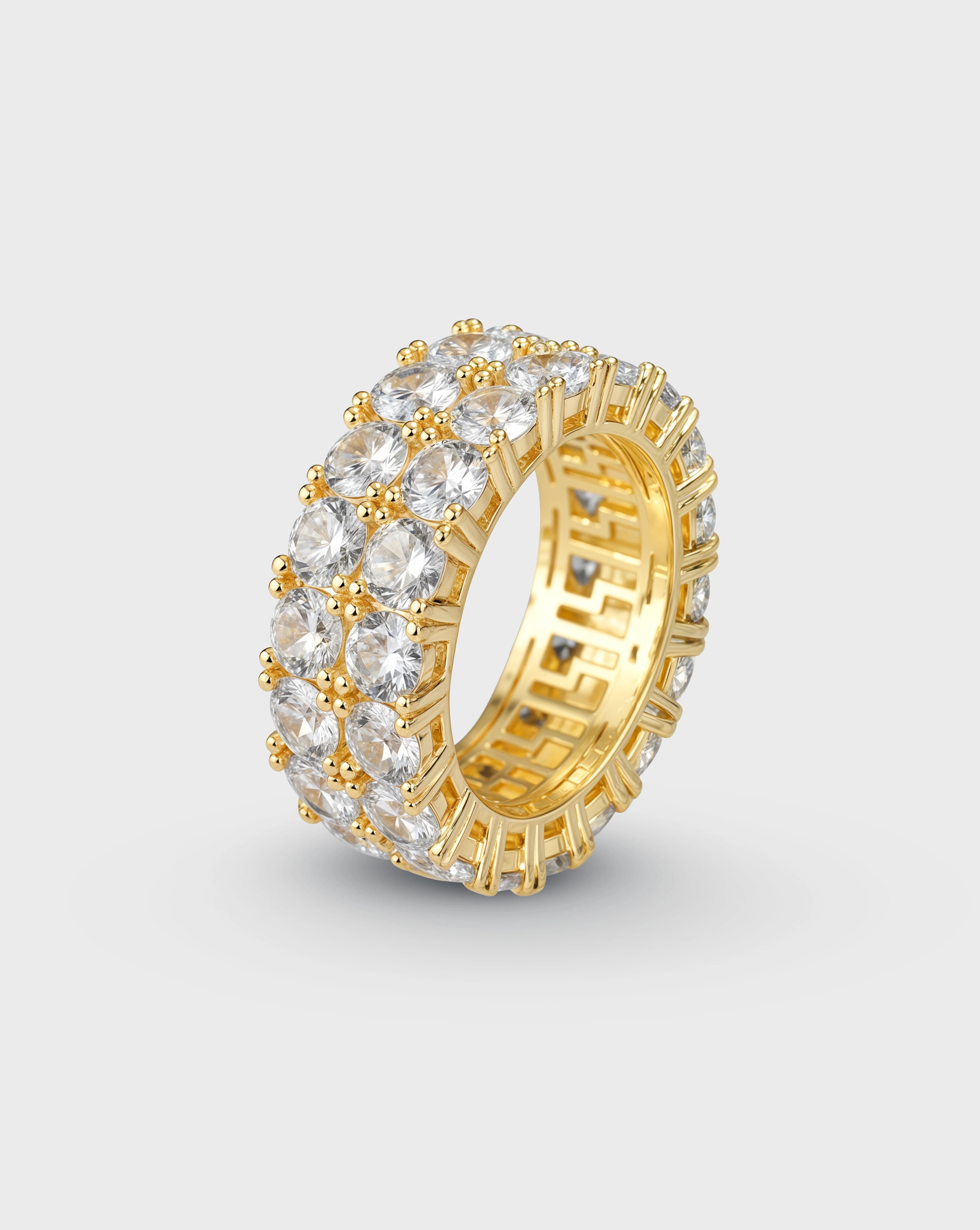 DOUBLE ICED ETERNITY RING – GOLD