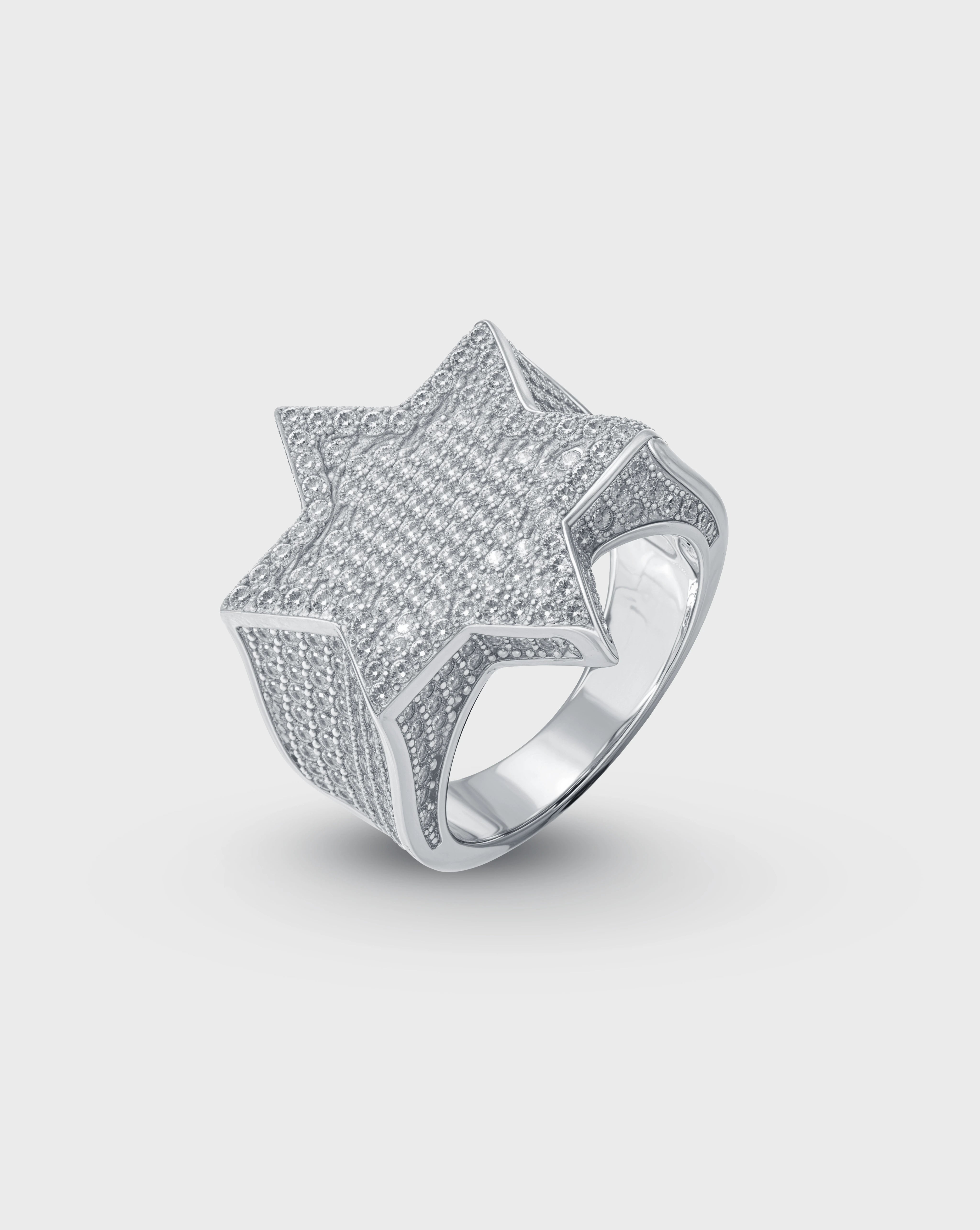 ICED STAR RING