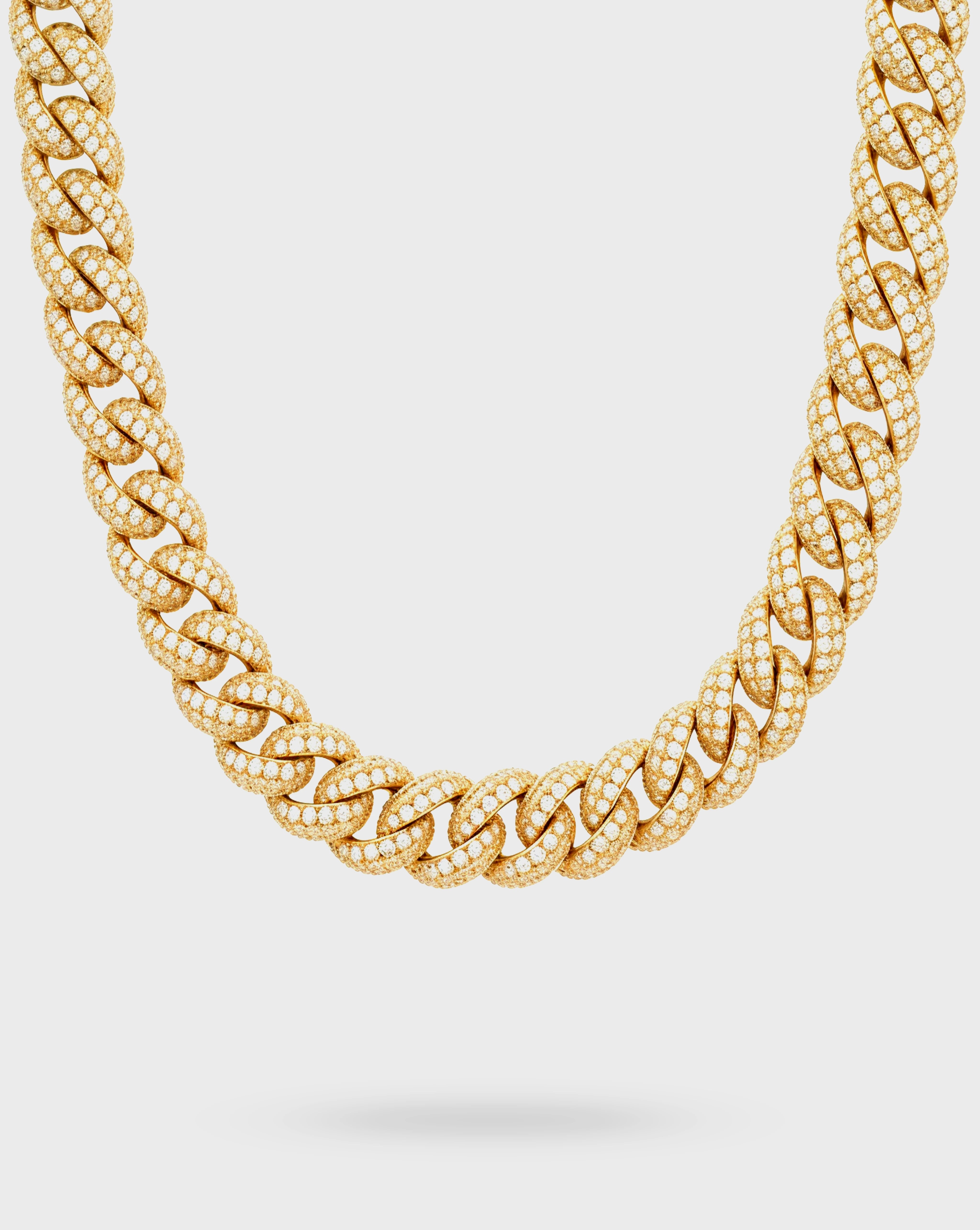 ICED CUBAN CHAIN 12MM – GOLD