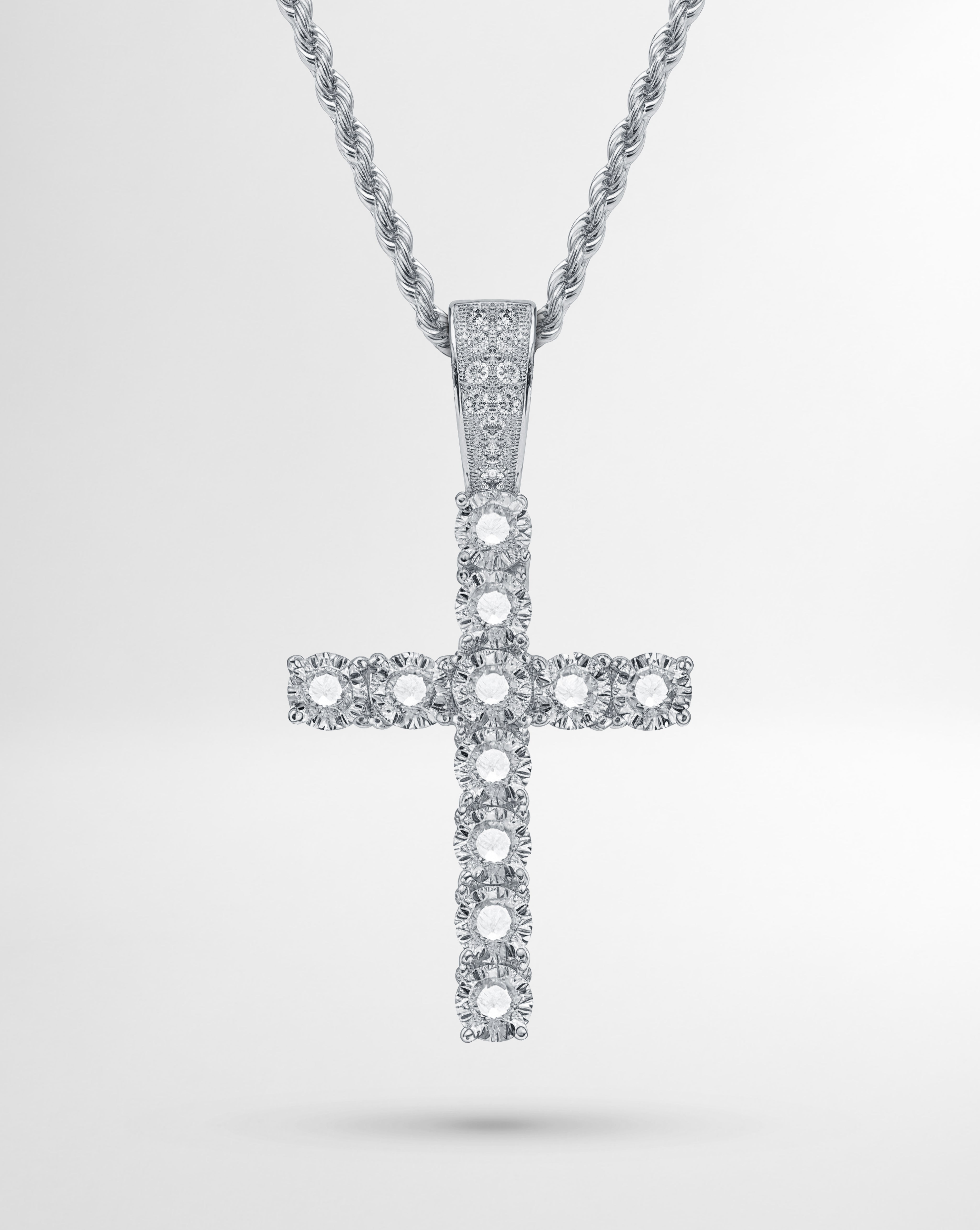 ICED CROSS PENDANT