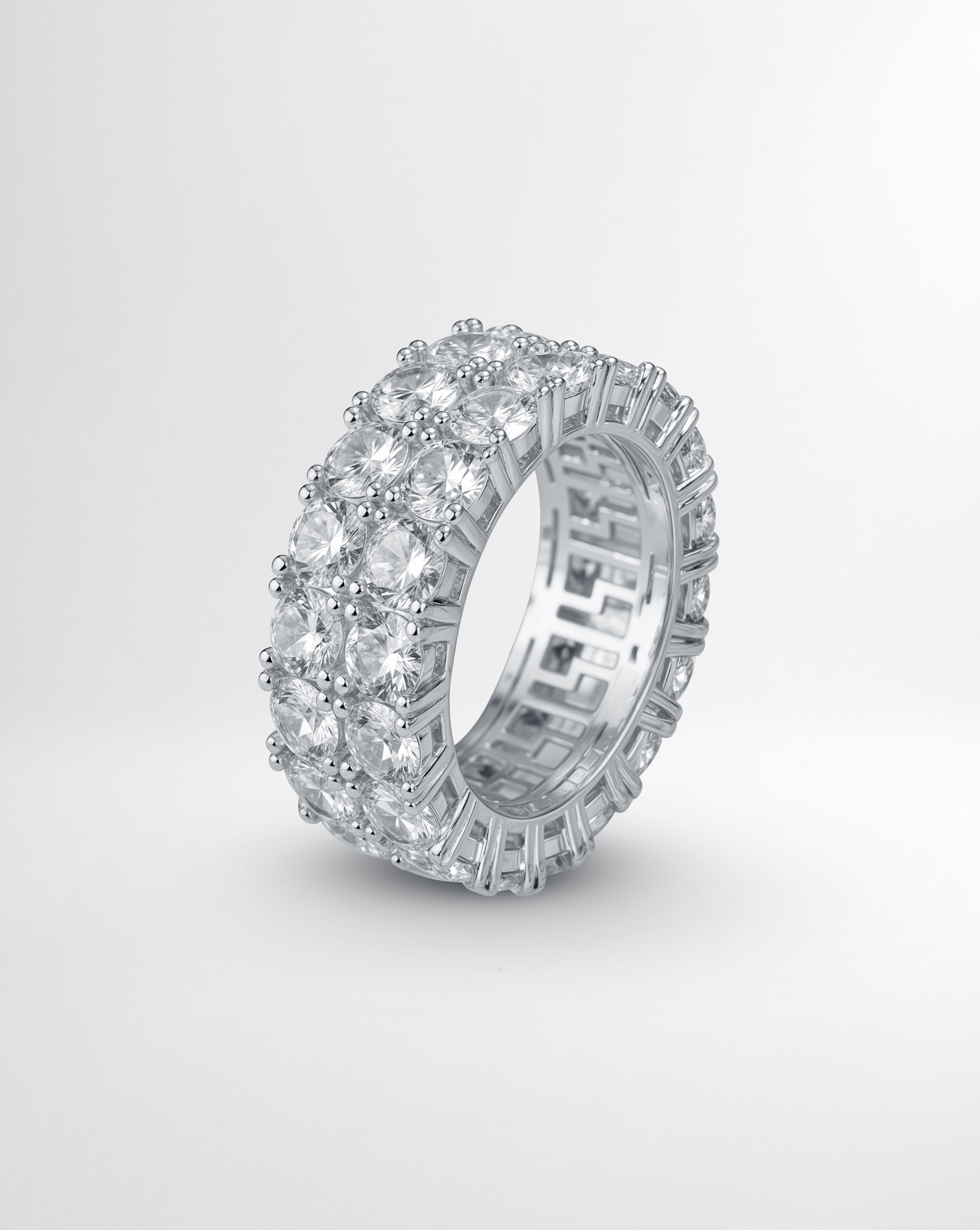 DOUBLE ICED ETERNITY RING