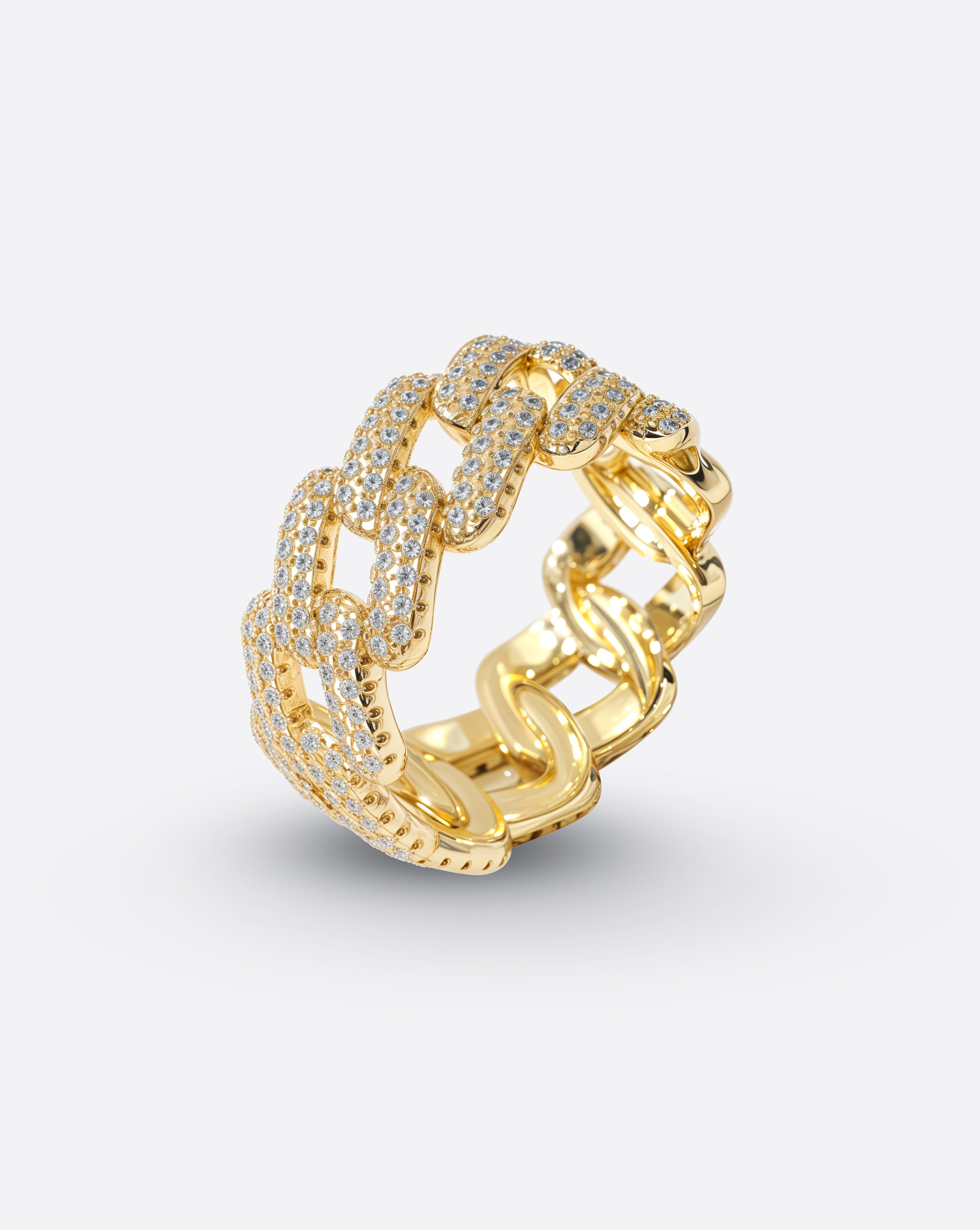 CUBAN ICED RING – GOLD