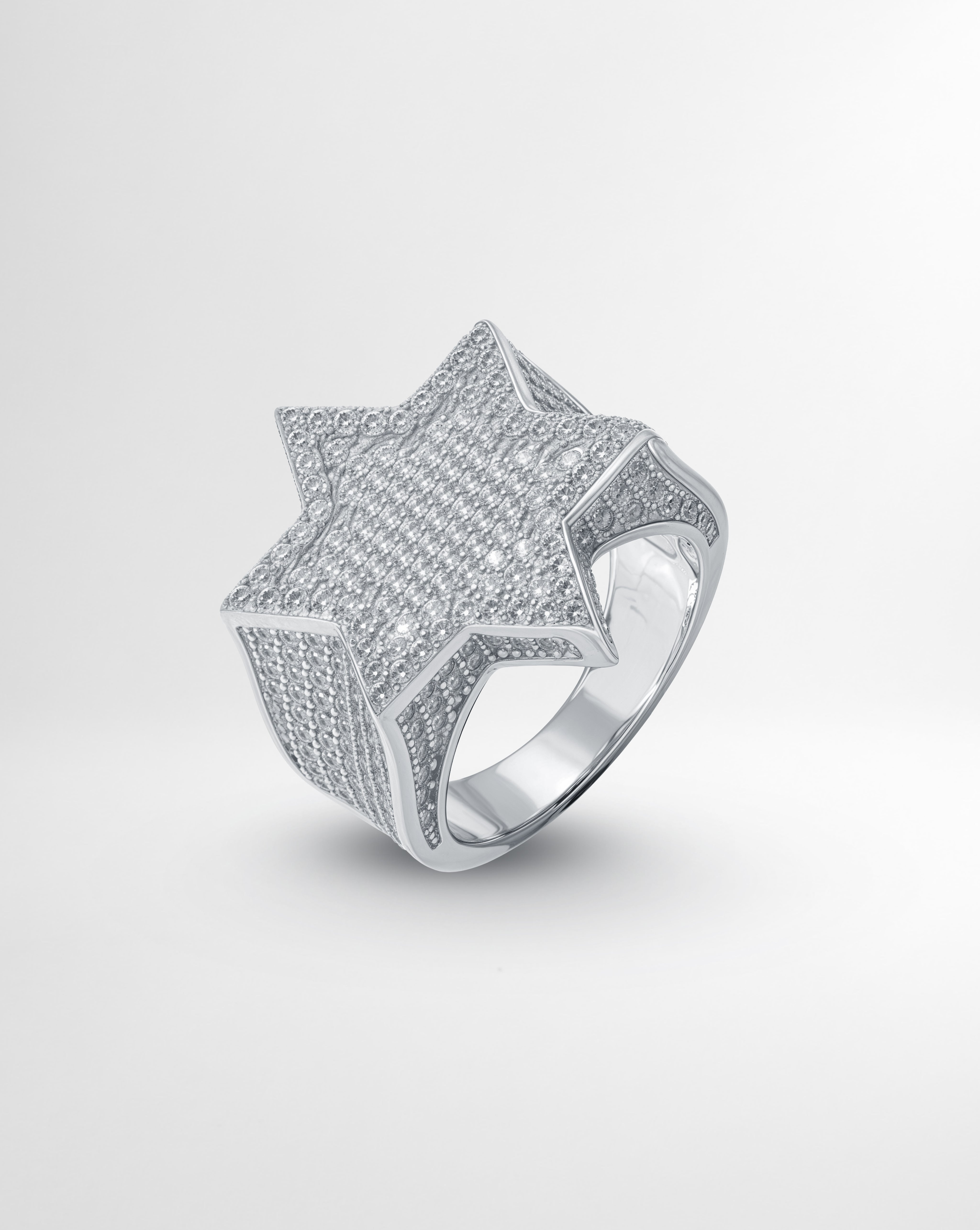 ICED STAR RING
