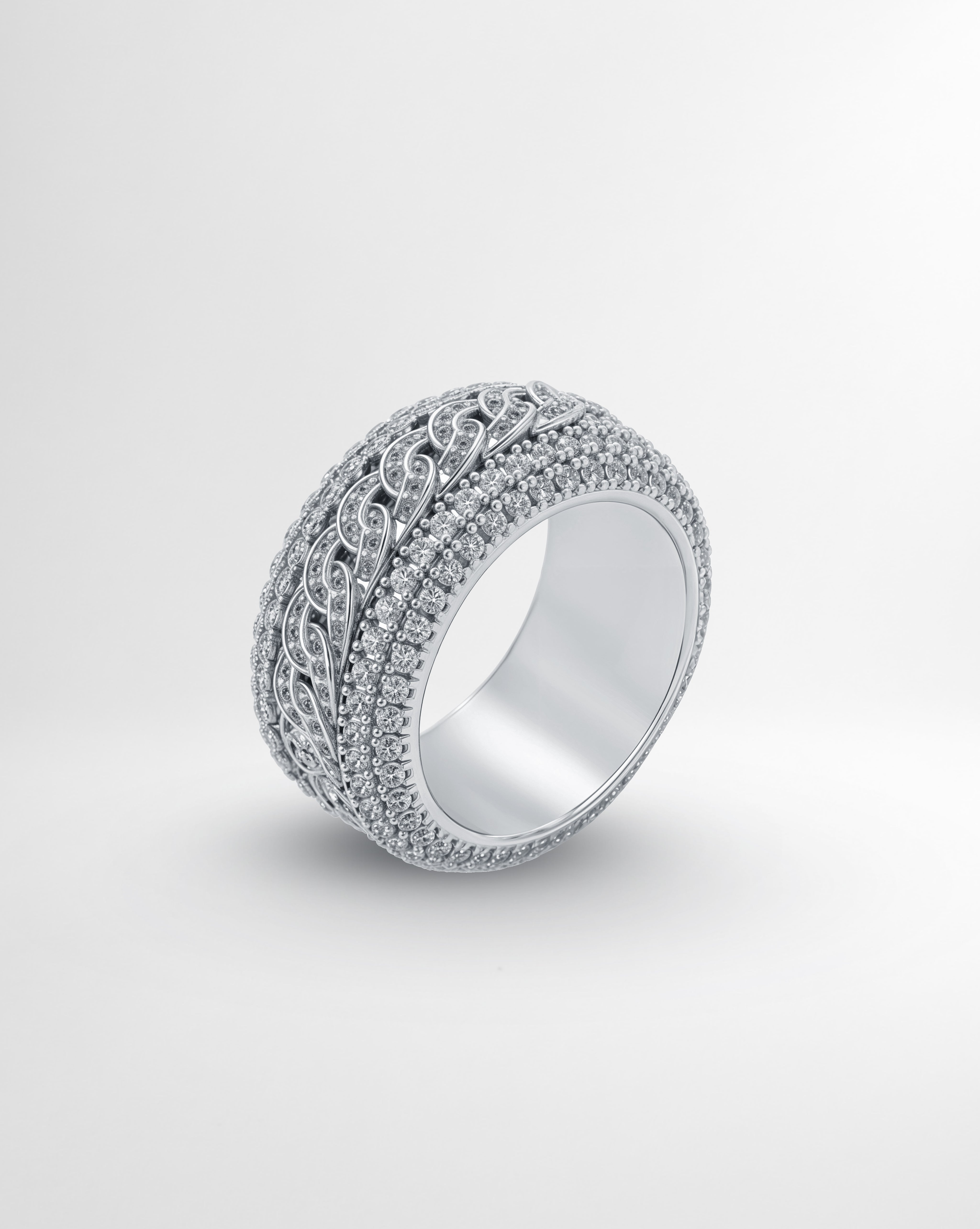 ICED PAVED ETERNITY RING