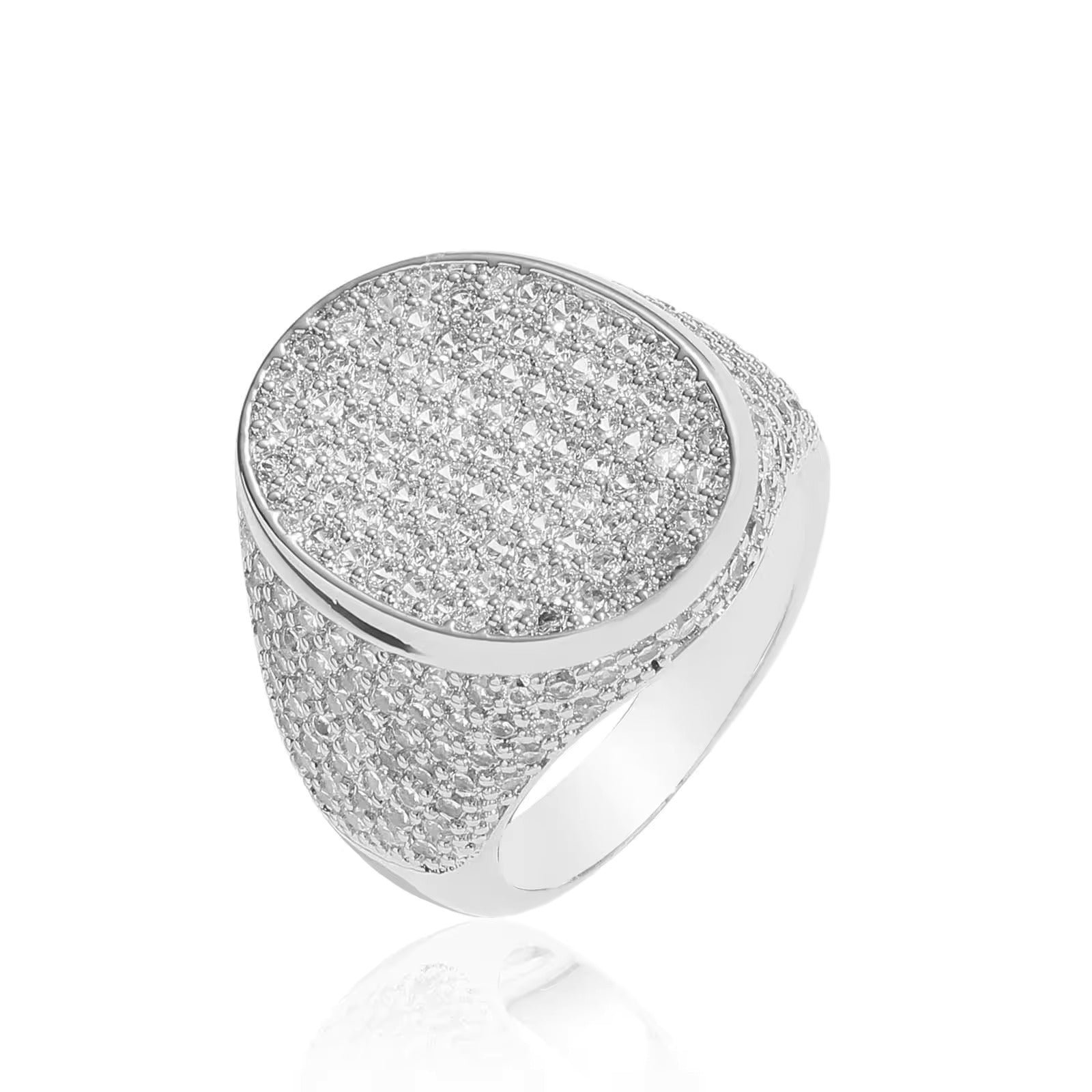 ICED OVAL RING