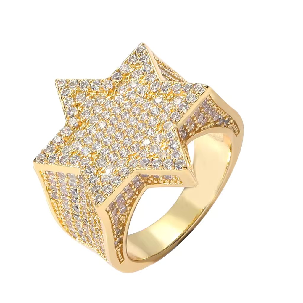 ICED STAR RING