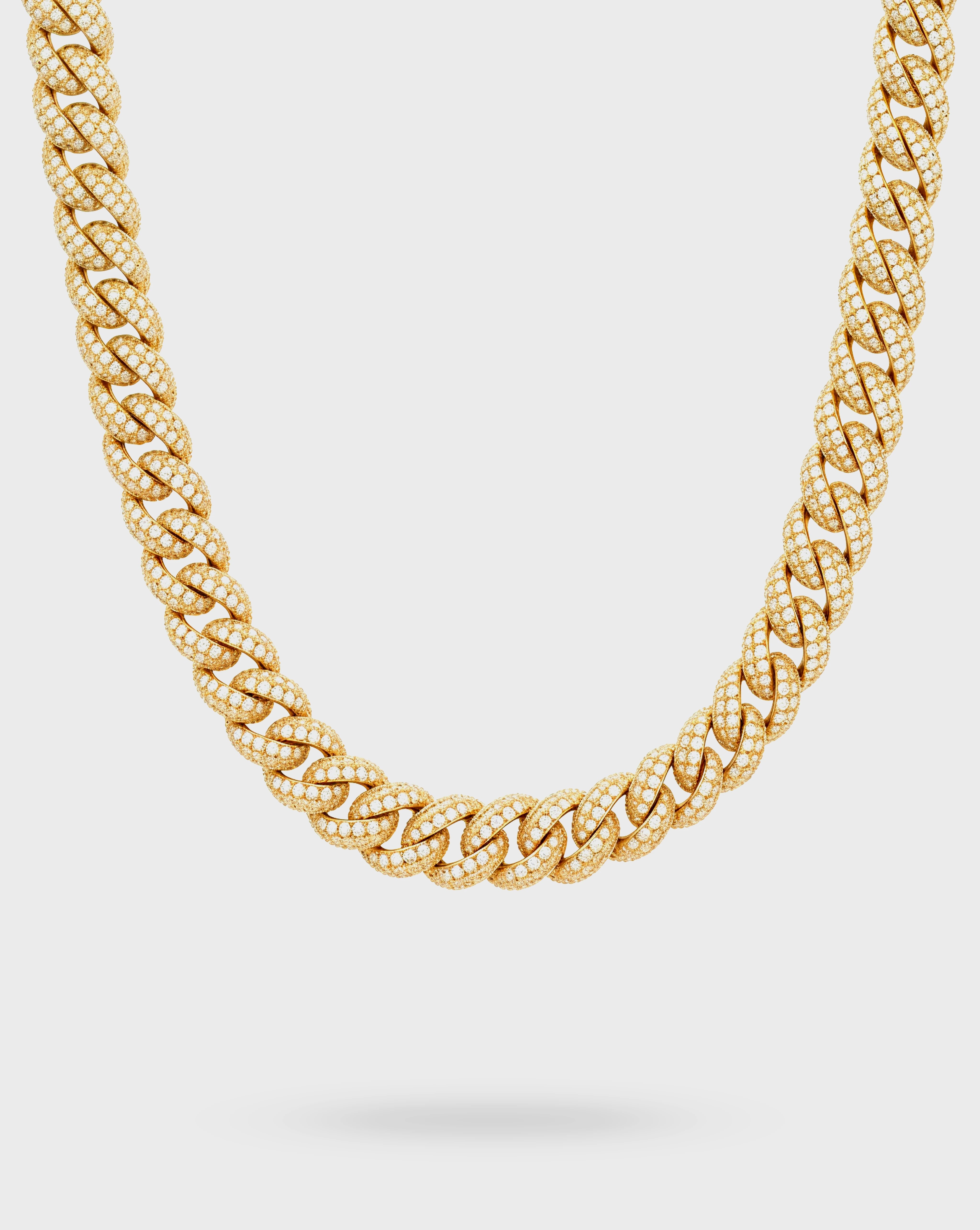 ICED CUBAN CHAIN 10MM – GOLD