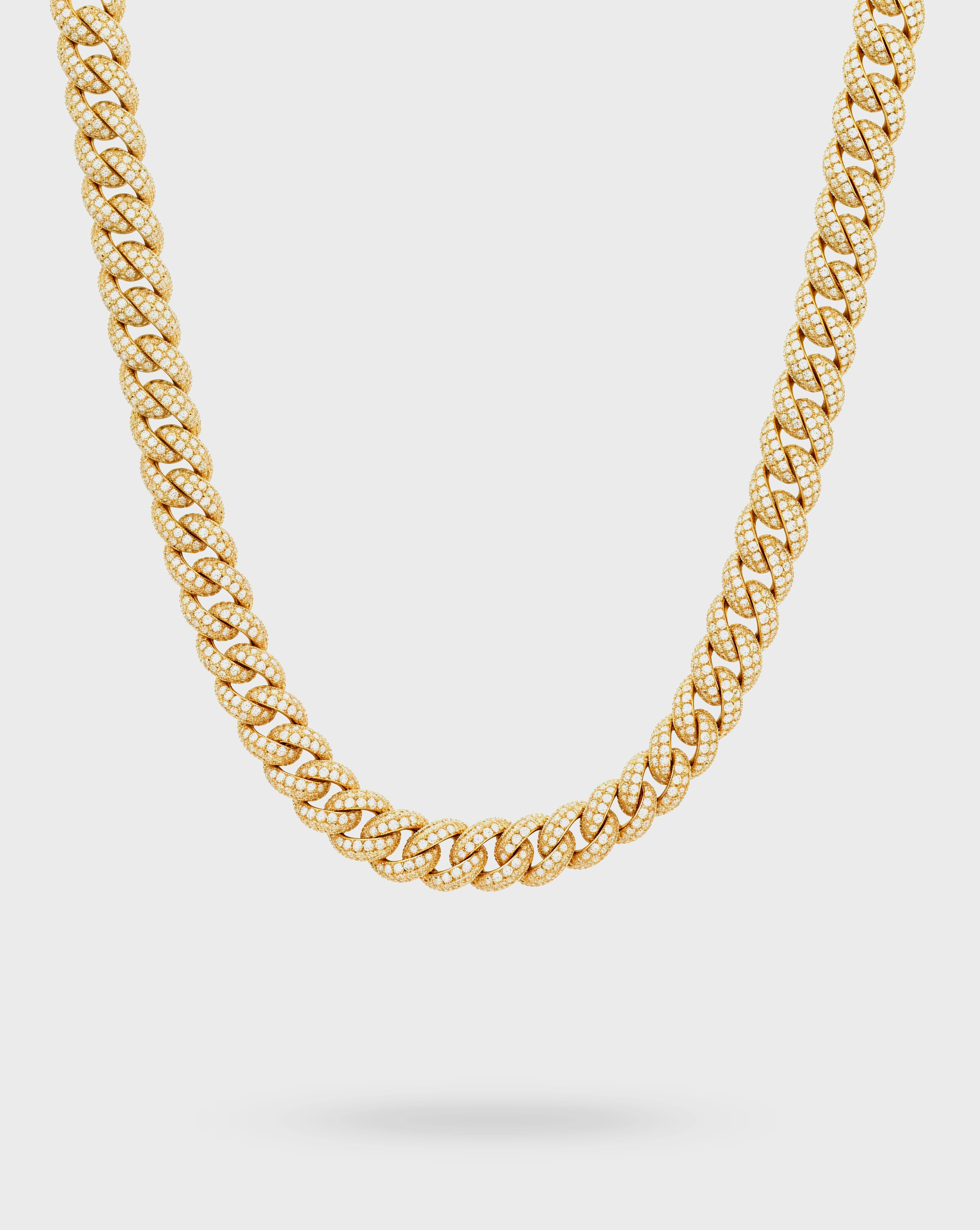 ICED CUBAN CHAIN 8MM – GOLD