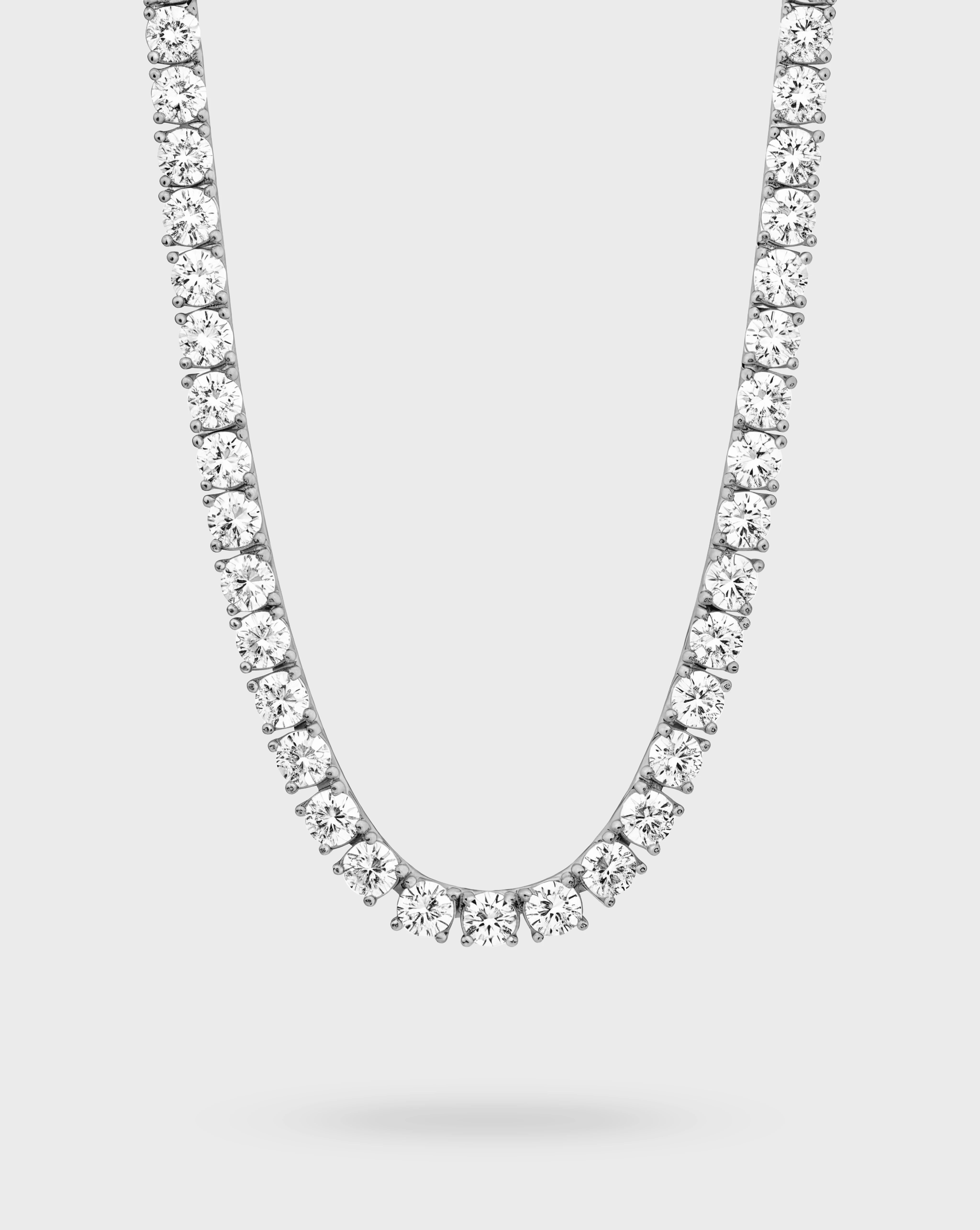 TENNIS CHAIN 5MM – WHITE GOLD